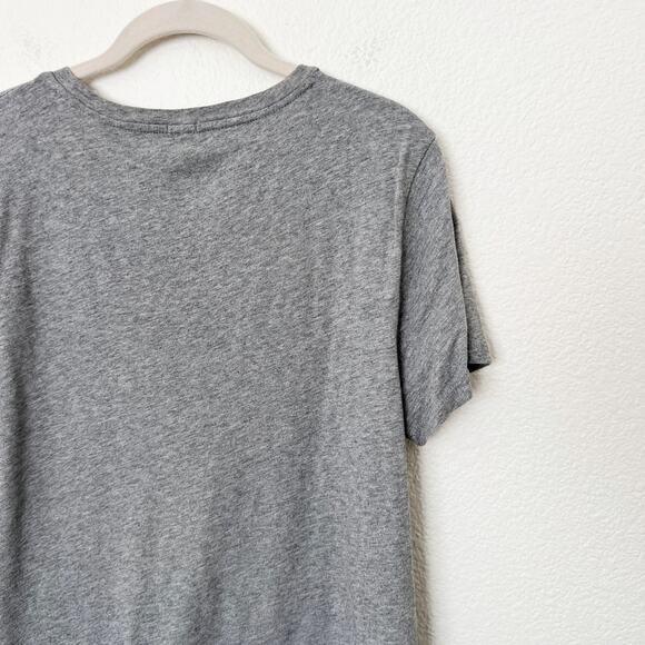 [J. Crew] Gray Oh La La Graphic Print Round Neck Short Sleeve T-Shirt Size XL - Picture 9 of 11